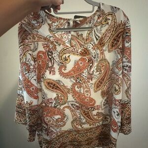 Cato Multicolor Paisley Blouse